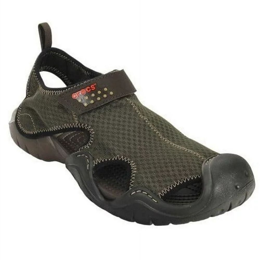 CROCS MEN SWIFTWATER LILEE MESH DECK SANDALS